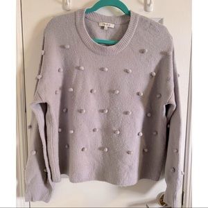 Madewell Dot Sweater purple/mauve
